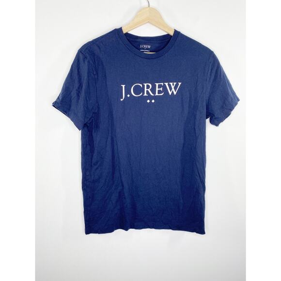 J.Crew Factory Navy Blue Logo Short Sleeve Graphic Tee Men's Size Small S - Picture 8 of 8